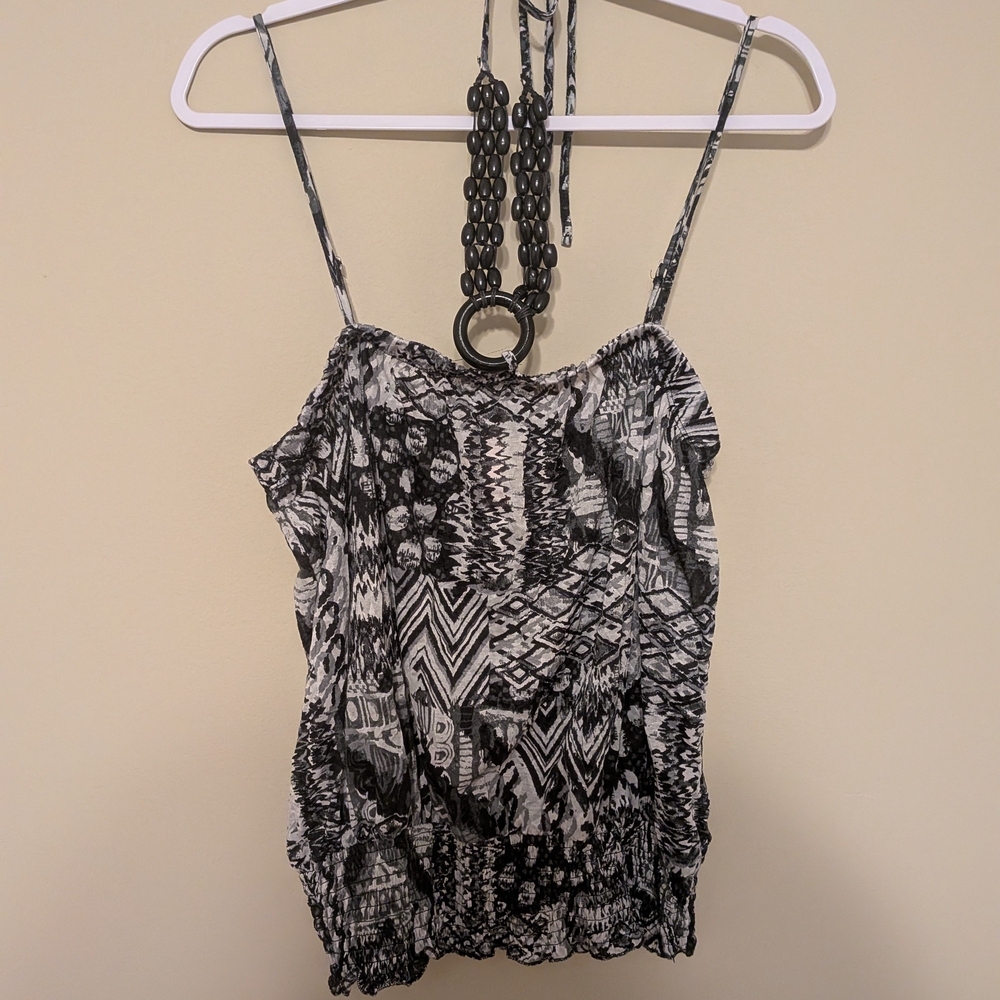 No Boundaries Black and White Camisole